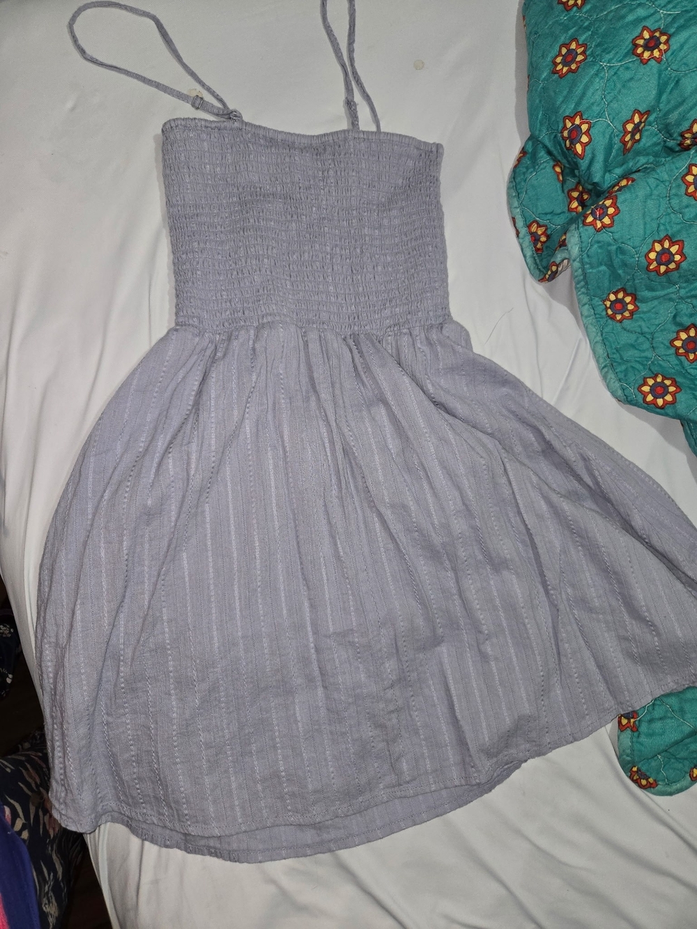 Aeropostal Lavender Smocked Sundress with Spaghetti Straps